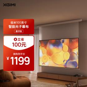XGIMI 极米 P153S 智能光子幕布 100英寸 悬浮版