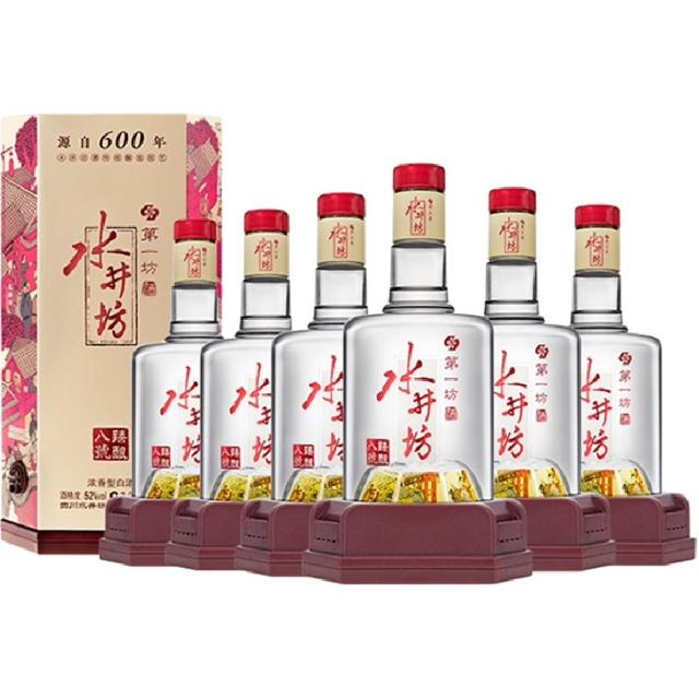 88VIP：swellfun 水井坊 第一坊 臻酿八号 52%vol 浓香型白酒 500ml*6瓶 整箱装