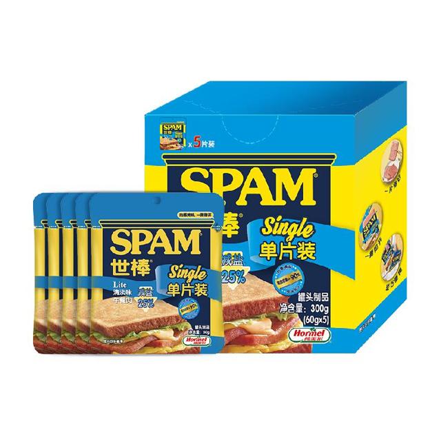 88VIP：SPAM 世棒 荷美尔SPAM世棒午餐肉单片 60g*5