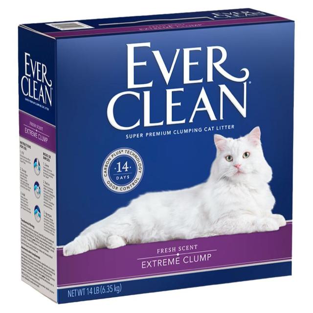 88VIP：EVER CLEAN 铂钻 膨润土猫砂 紫标 6.35kg*3包