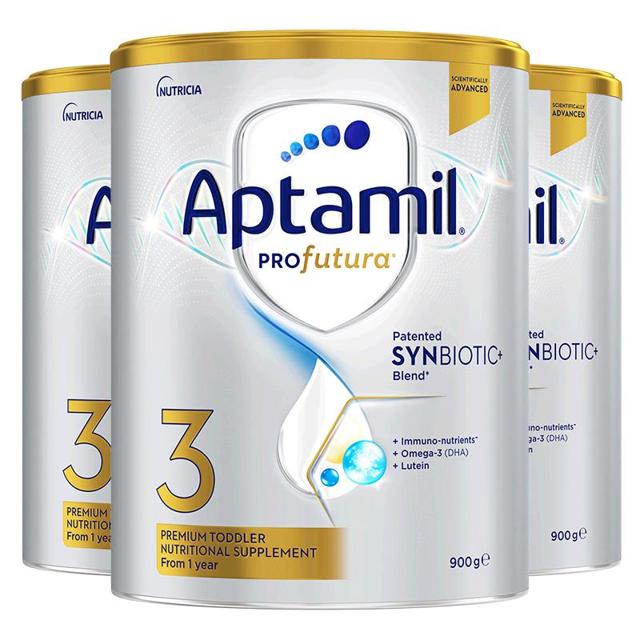 88VIP：Aptamil 爱他美 澳洲白金版 宝宝配方奶粉 3段 900g*3罐
