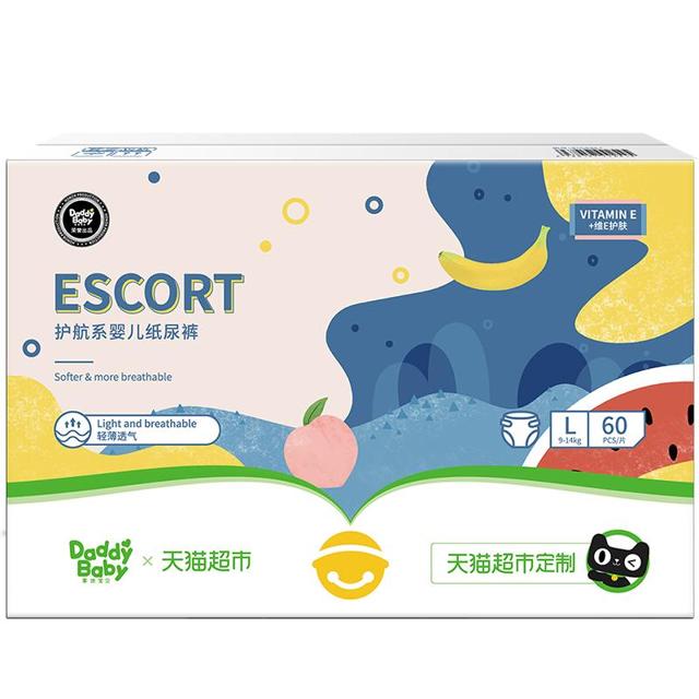 88VIP：爹地宝贝 护航系列 婴儿纸尿裤 L60片
