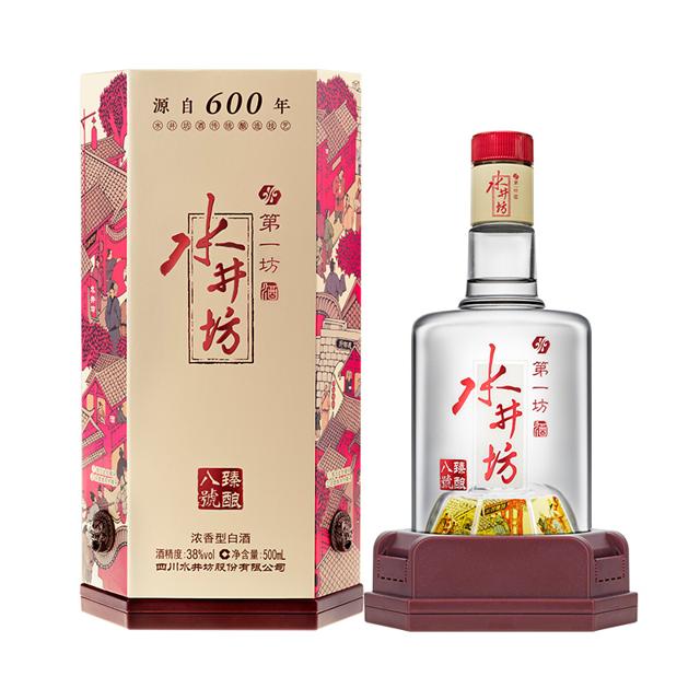 88VIP：swellfun 水井坊 第一坊 臻酿八号 38%vol 浓香型白酒 500ml 单瓶装