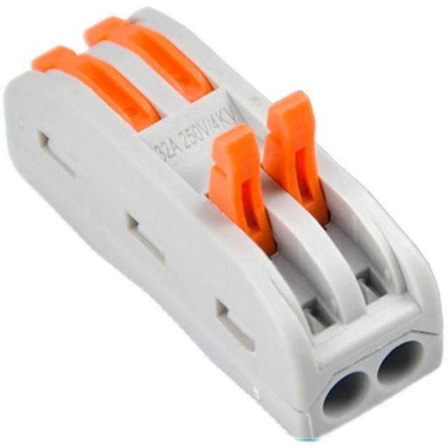 WG 盈记 PCT-212 二进二出连接器 10只装