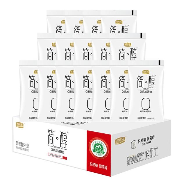 JUNLEBAO 君乐宝 简醇0添加蔗糖 低温酸奶 150g *16袋