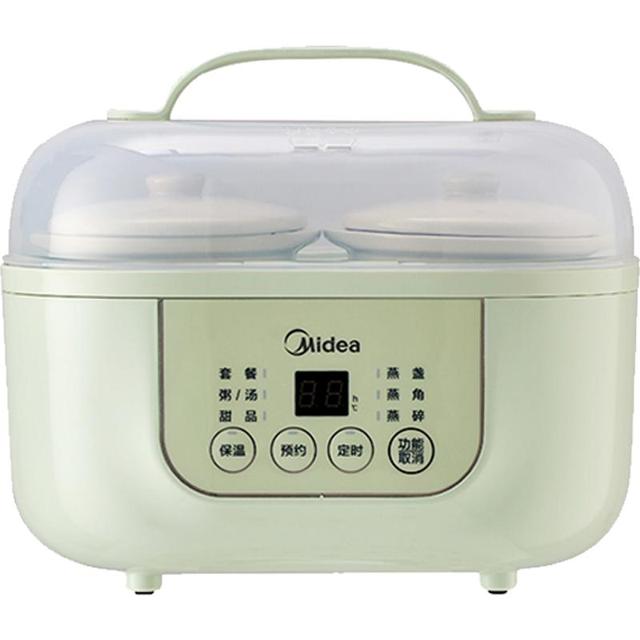 Midea 美的 电炖锅0.5L*2玻璃炖盅隔水炖家用煲汤燕窝多功能养生煮粥神器