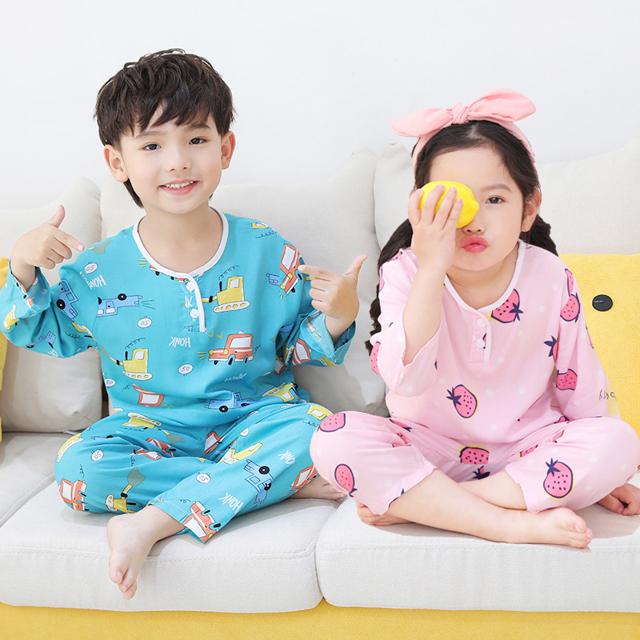 全尺码一个价 儿童棉绸家居服套装