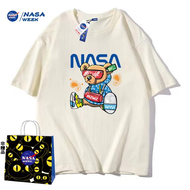 NASA联名款潮牌情侣短袖t恤