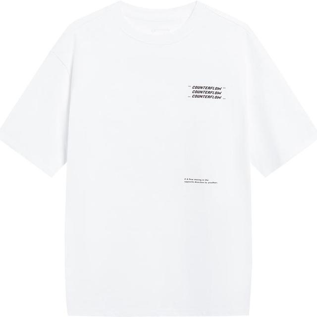 LI-NING 李宁 华晨宇同款李宁CF溯三标短袖T恤情侣2023新款运动服