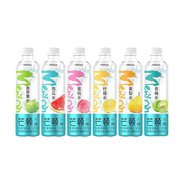 今麦郎 芒顿小镇柠檬水蜜桃西瓜青苹果低糖饮料500ml*12瓶整箱饮品