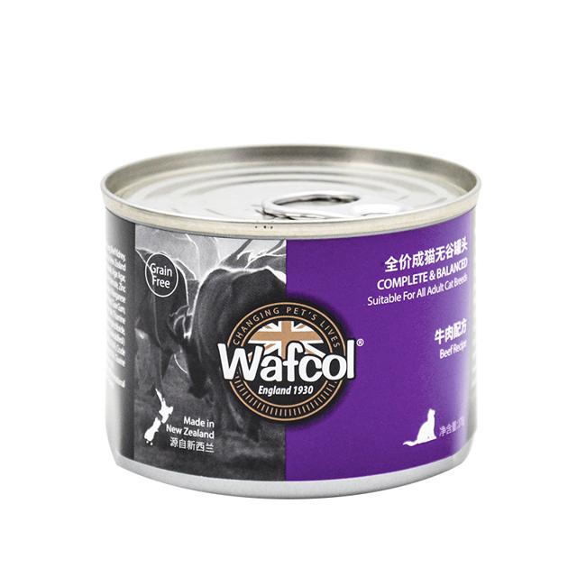 Wafcol 沃夫可 全价主食罐新西兰进口猫罐头湿粮黑罐175
