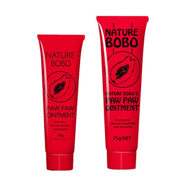 有券的上：Nature BOBO 澳洲木瓜膏润唇膏唇膜婴儿万能唇霜唇油唇乳保湿淡纹女