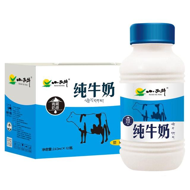 XIAOXINIU 小西牛 纯牛奶243ml*12瓶青藏高原牛奶营养早餐纯牛奶