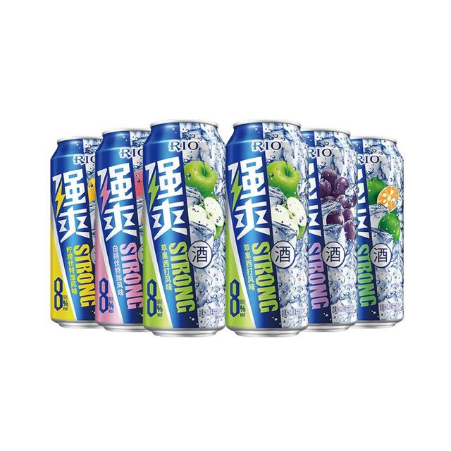 RIO 锐澳 强爽8度5口味6罐500ml*6罐预调鸡尾酒果酒