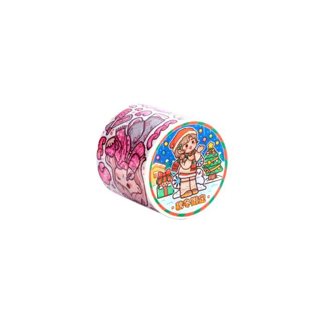 YUREN 余人 小麻薯胶带魔幻世界新品拇指姑娘全套分装整卷贴纸装饰素材公主少女心可爱网红手账本胶带随心配手杖胶带胶卷