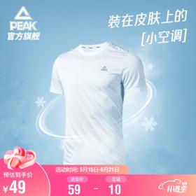 PEAK 匹克 运动短袖t恤男夏季圆领冰巢科技透气跑步吸湿排汗上衣DF632361