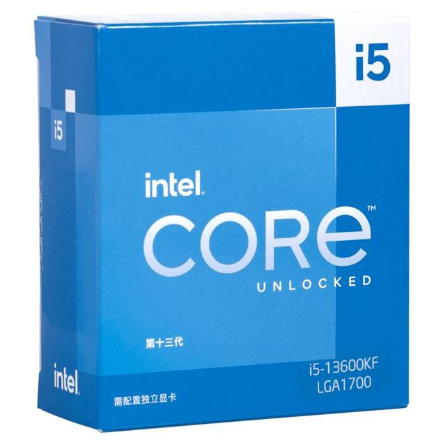 88VIP：intel 英特尔 酷睿 i5-13600KF 盒装CPU处理器（14核20线程、5.1Ghz、LGA1700）