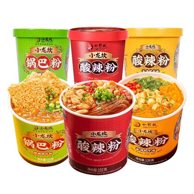 小龙坎 酸辣粉桶装正宗重庆红薯酸辣粉丝官方旗舰店即食方便速食