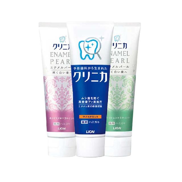 LION 狮王 齿力佳酵素美白牙膏口气清新去黄牙垢去烟渍亮白130g