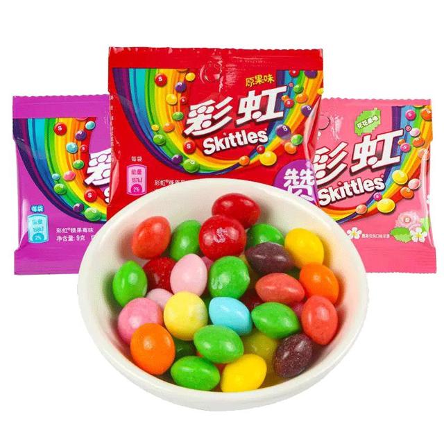 Skittles 彩虹 糖 9g*3袋