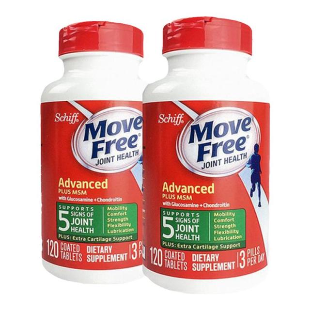 EJE 益节 美国直邮Move Free益节氨糖维骨力氨基葡萄糖软骨素关节绿瓶2瓶