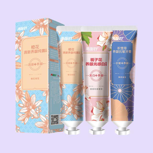3只装 两面针牙膏花间笑300g*1盒