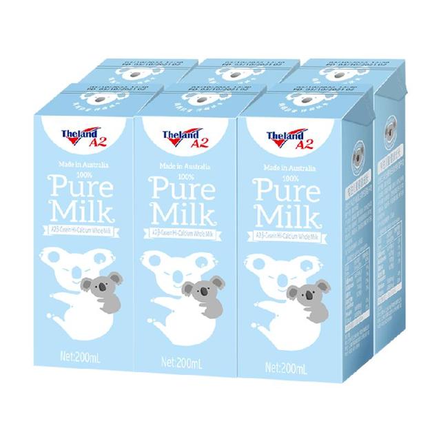 88VIP：Theland 纽仕兰 A2β-酪蛋白 高钙全脂牛奶 200ml*6盒
