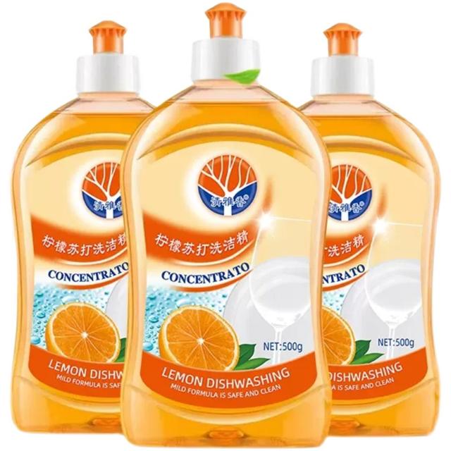 清雅香洗洁精果蔬净家用500ml*3瓶