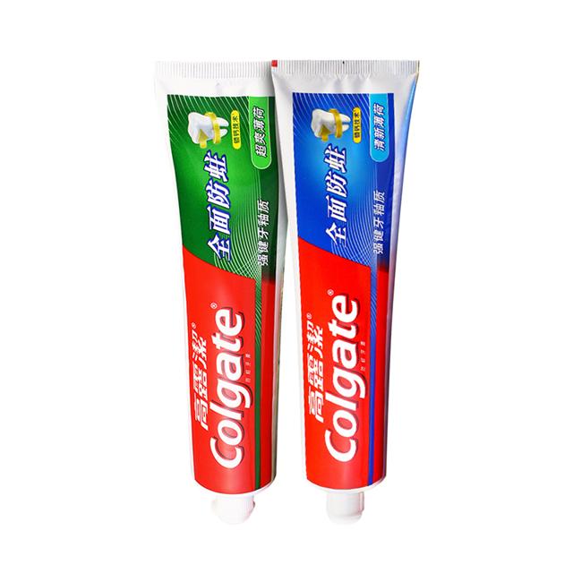 Colgate 高露洁 全面防蛀牙膏250g*2支超爽清新薄荷香强健牙釉质全家半年量