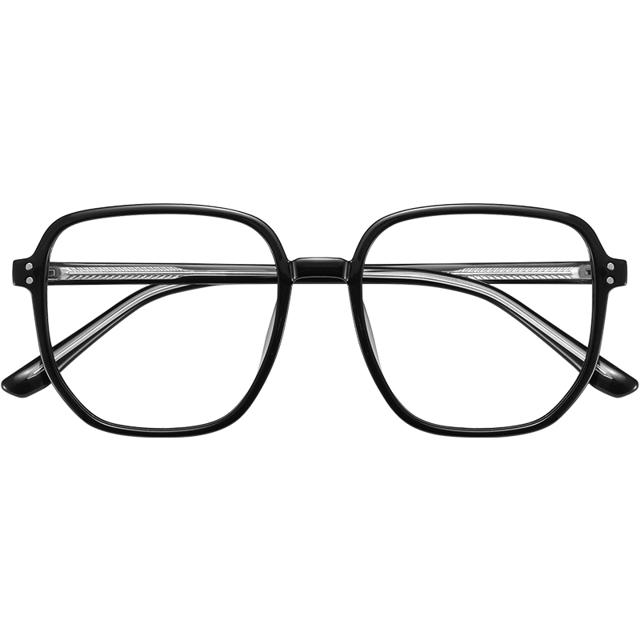 LASHION 乐申 121211 纯钛眼镜框+平光防蓝光1.56镜片可配0-600度 散光0-200度 送镜盒/镜布/礼盒等
