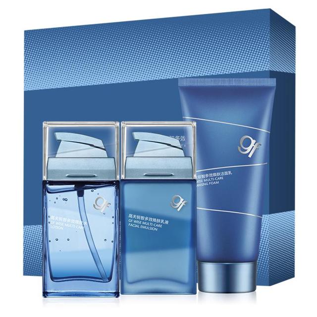 gf 高夫 修护抗初老锐智套装（水75ml+洁面乳120g+乳液75ml+赠洁面乳25g*5+水15ml*5+乳15ml*5）