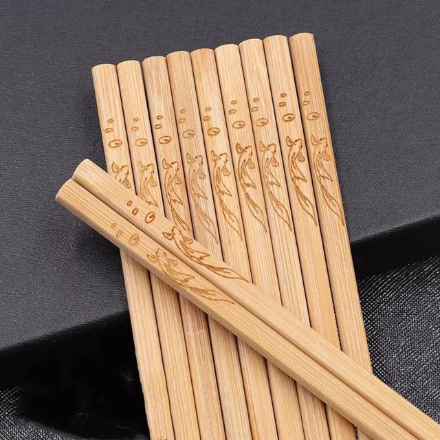 4.9秒杀20双 家用防滑实木竹筷子