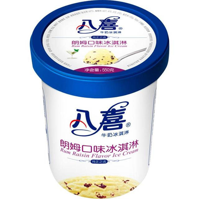 BAXY 八喜 牛奶冰淇淋 朗姆口味 550g