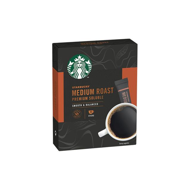 STARBUCKS 星巴克 即溶免煮美式黑咖啡粉 10条装