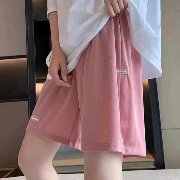 夏季冰丝休闲阔腿短裤