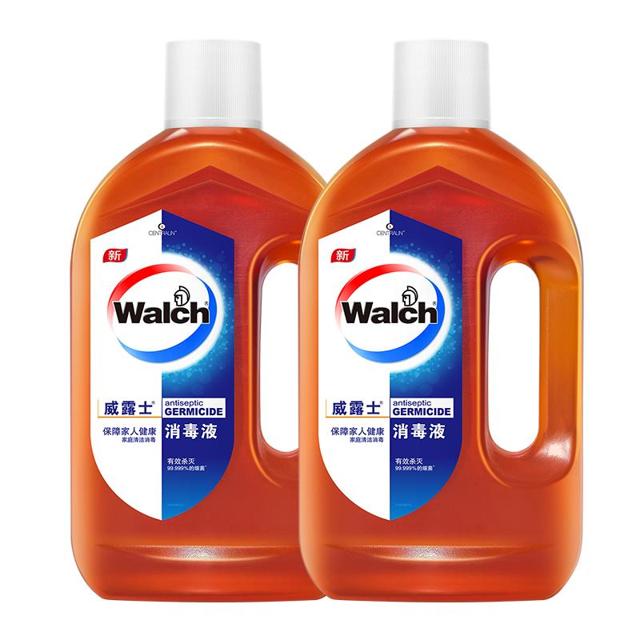 Walch 威露士 消毒液1.2L*2瓶/衣物家居玩具清洁多用途高效杀菌