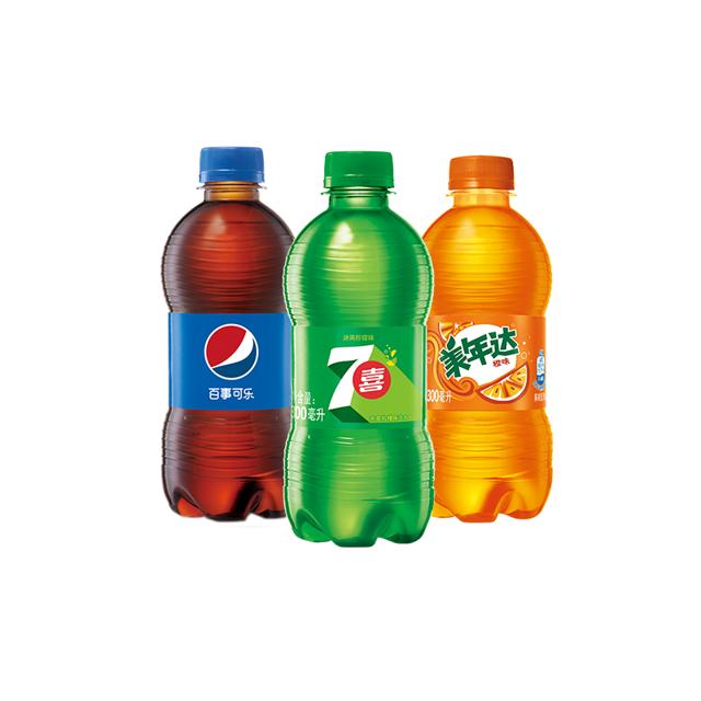 百事可乐7喜美年达饮料300ml*12瓶
