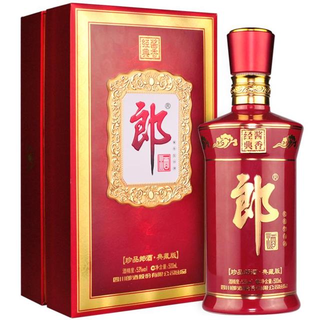 88VIP：LANGJIU 郎酒 珍品郎 典藏版 53%vol 酱香型白酒 500ml 单瓶装