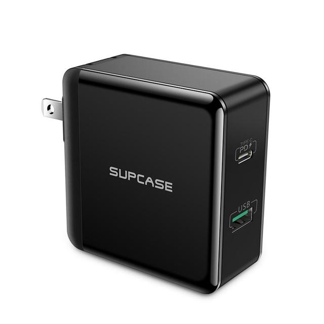 supcase 双口折叠充电器 双18W