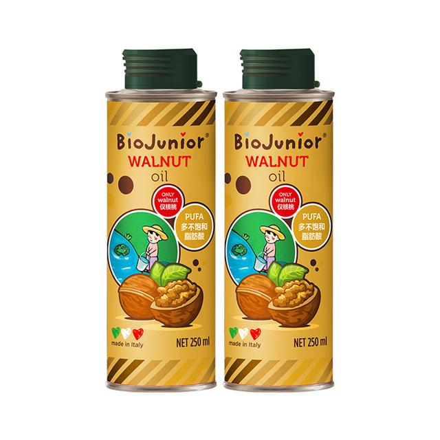 BioJunior 碧欧奇 冷榨核桃油宝宝辅食用油250ml*2
