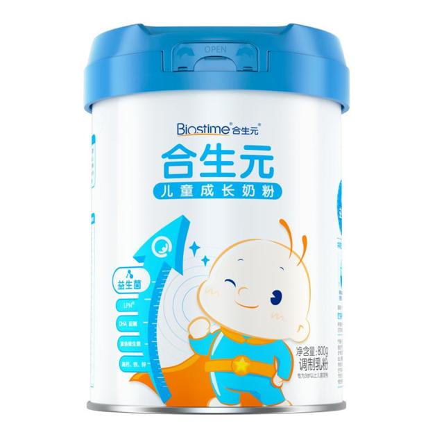 BIOSTIME 合生元 儿童成长奶粉800g2罐3-6岁以上DHA钙