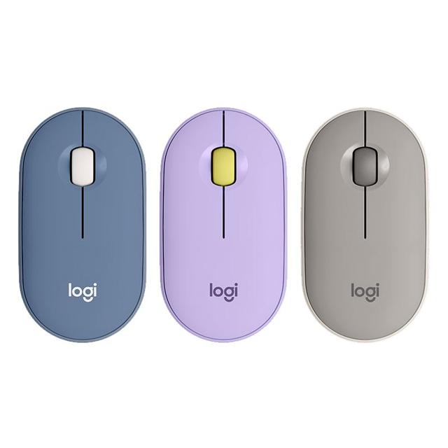 logitech 罗技 官方旗舰店罗技Logitech pebble办公无线蓝牙静音鼠标可爱女生