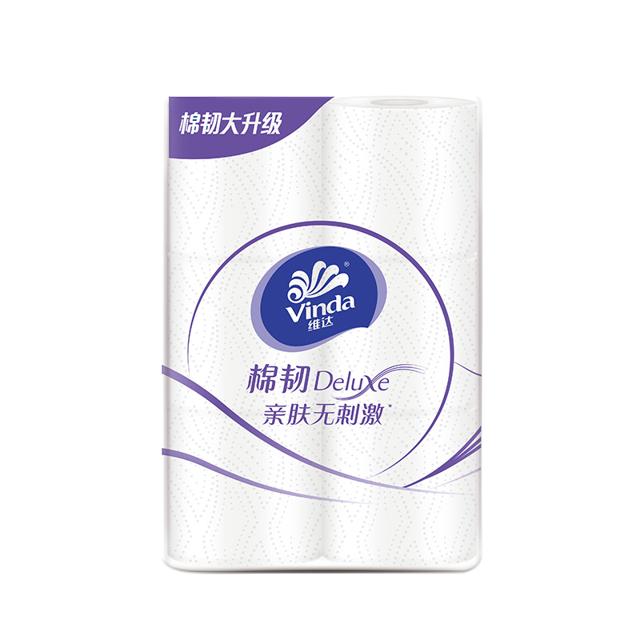 维达棉韧立体美有芯卷纸30卷