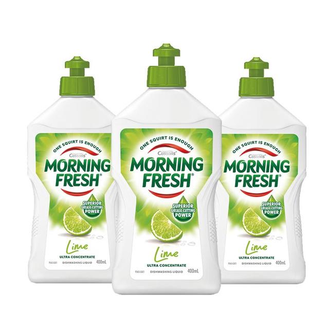 MORNING FRESH 浓缩洗洁精 400ml*3瓶 青柠味