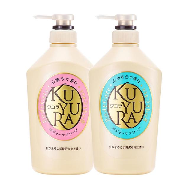 88VIP：KUYURA 可悠然 美肌沐浴露家庭装（欣怡幽香550ml+恬静清香550ml）