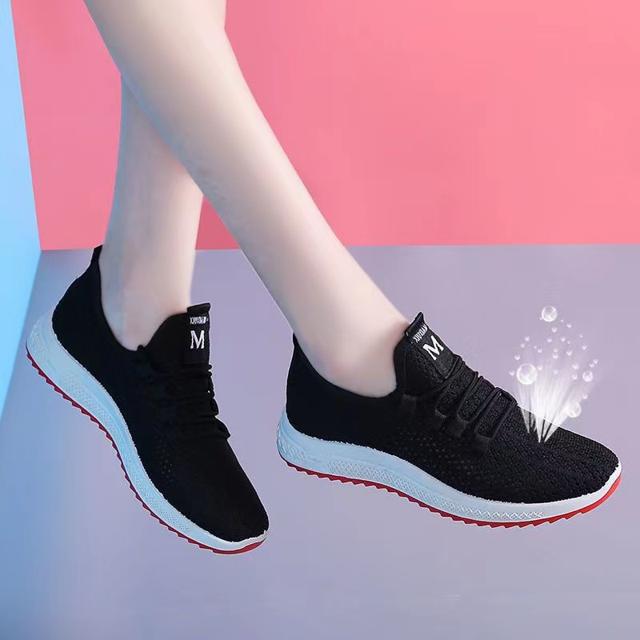 真飞织网面运动鞋女学生春夏新款女鞋韩版