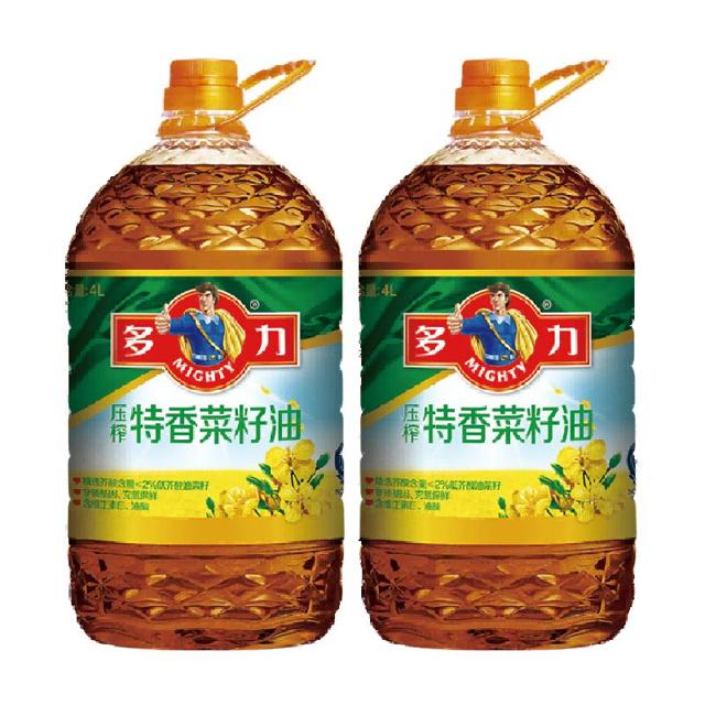 88VIP：MIGHTY 多力 菜籽油压榨特香榨 4L*2 瓶
