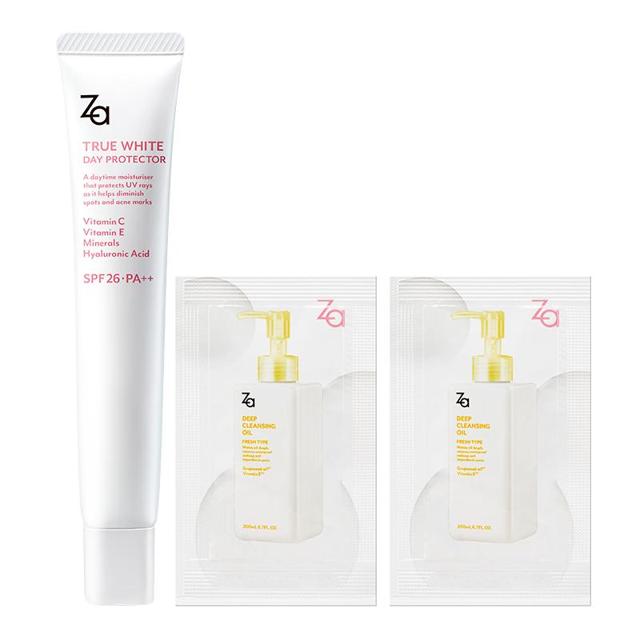 Za 姬芮 防晒隔离霜 SPF26 PA++ 35g+卸妆油片妆试用装*2