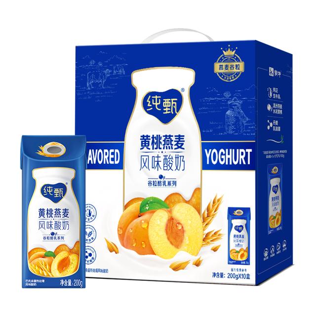 JUST YOGHURT 纯甄 燕麦风味酸奶 200g×10盒/箱