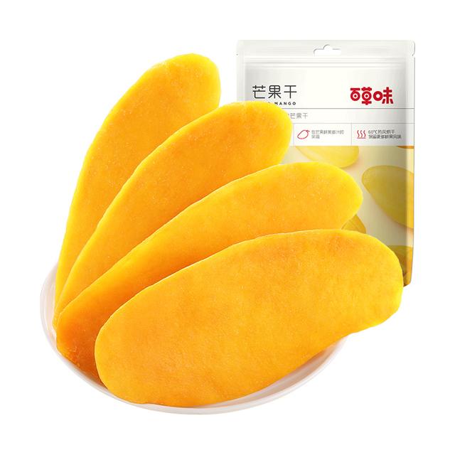 Be&Cheery 百草味 芒果干果脯100g休闲零食袋装网红办公室小吃水果干蜜饯食品